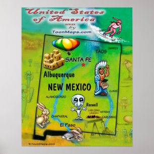 Póster Nuevo México EE.UU.