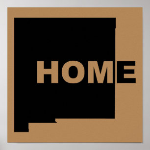 Póster Nuevo México, hogar lejos del Rótulo de Poster est