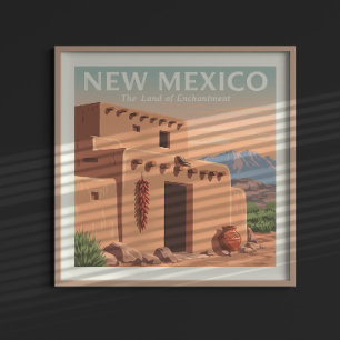 Póster Nuevo México vintage