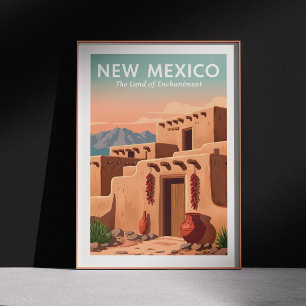 Póster Nuevo México vintage