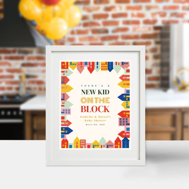 Póster Nuevo Niño En La Baby Shower De Bloques Neutrales (Subido por el creador)
