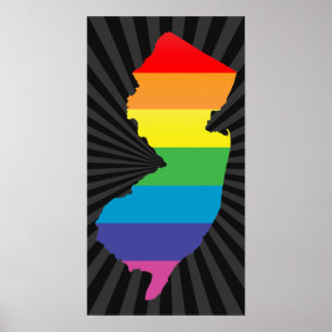 Póster nuevo orgullo de jersey.
