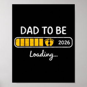 Póster Nuevo Papá Est 2026 Día del Padre Primera Vez Papá