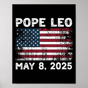 Póster Nuevo Papa León Us Papa León Americano