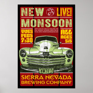 Póster Nuevo Poster Monsoon Sierra Nevada Brewing CO 2013