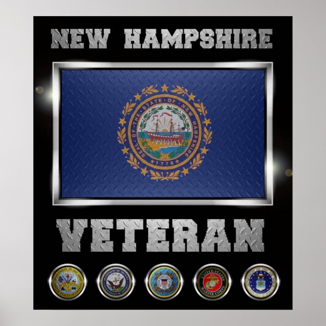 Póster Nuevo poster veterano de Hampshire (Frente)