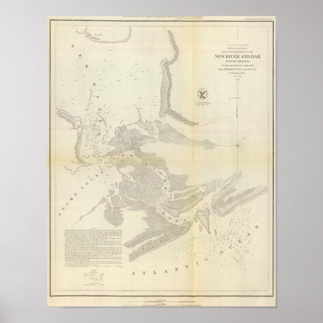 Póster Nuevo río y bar, NC (Frente)