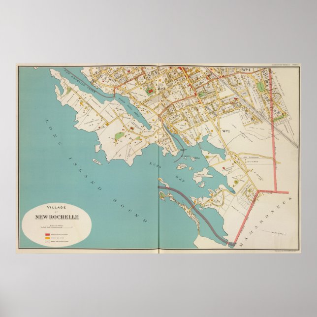 Póster Nuevo Rochelle, NY (Frente)