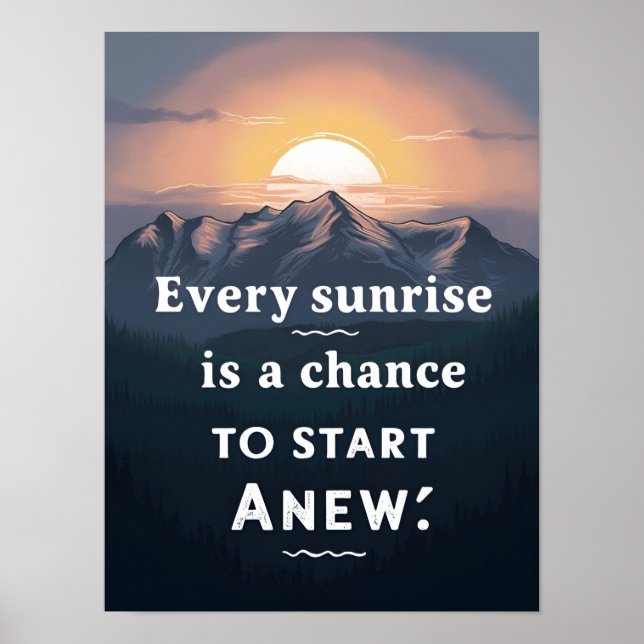 Póster Nuevos comienzos (Frente)