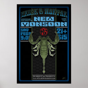 Póster Nuevos ladrillo de la monzón y poster 2013 del