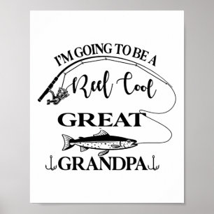Póster Nuevos por bisabuelo amantes de la pesca de peces