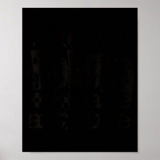 Póster Nuevos problemas misma actitud retro grunge ropa d