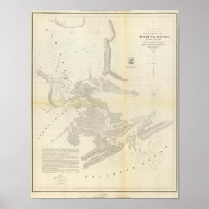 Póster Nuevos río y barra, NC