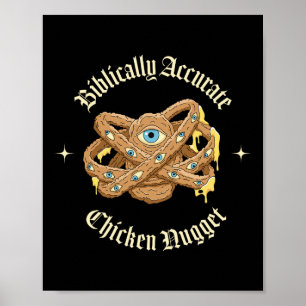 Póster Nugget de Pollo Bíblicamente Preciso