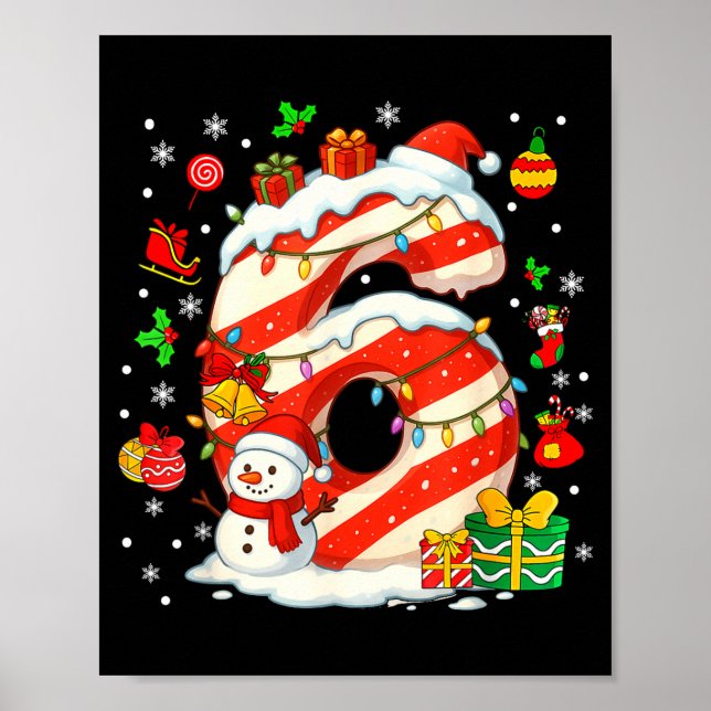 Póster Number 67 Christmas Candy 6 7 Six Seven 6 7 Matchi (Frente)