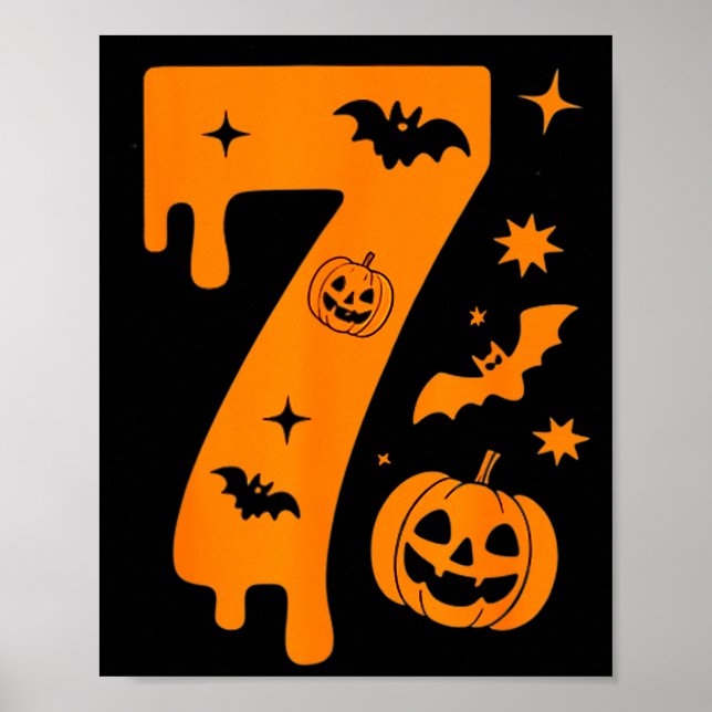 Póster Number 7 Six Seven 6 7 Meme Funny Design Couples H (Frente)