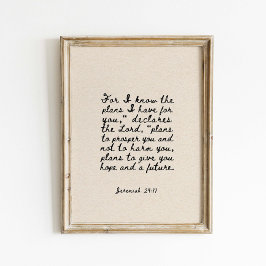 Póster Numbers 6:24-26 The Lord Bless You