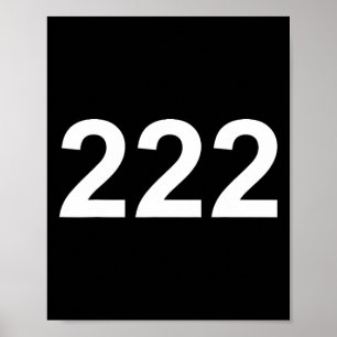 Póster Número 222 En Blanco En Ckground Fun Halloween