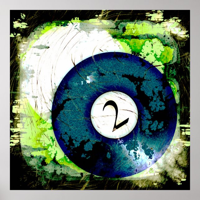 PÓSTER NÚMERO 2 DE LA BOLA DE BILLARES (Frente)