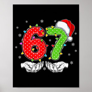 Póster Número 67 Coincidencia Seis Siete 6 7 Meme 6-7 Nav