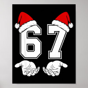 Póster Número 67 Coincidencia Seis Siete 6 7 Meme 6 7 Nav