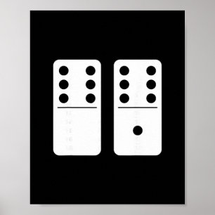 Póster Número 67 Domino Divertido Seis Siete Meme 6 Y 7 G