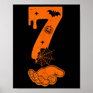 Póster Número 67 Seis Siete Coincidente Meme 6 7 de Hallo