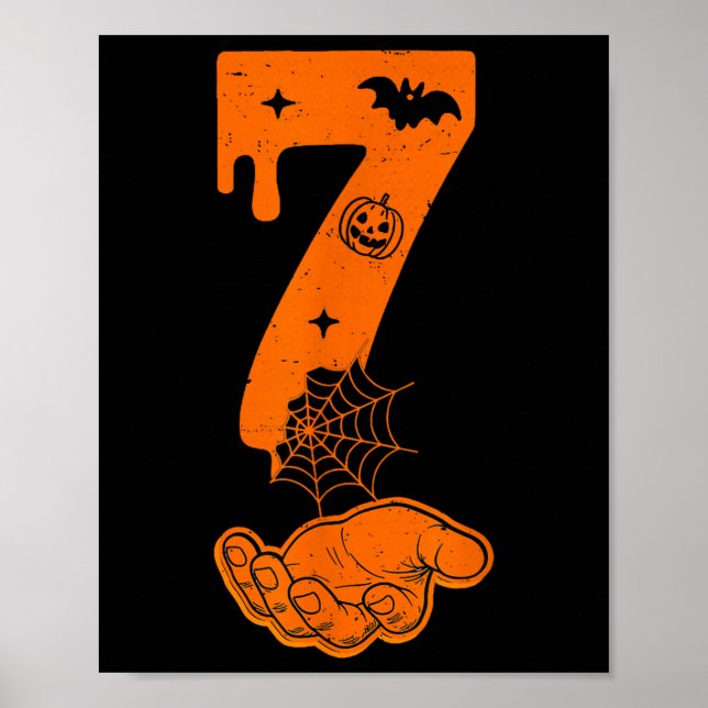 Póster Número 67 Seis Siete Coincidente Meme 6 7 de Hallo (Frente)