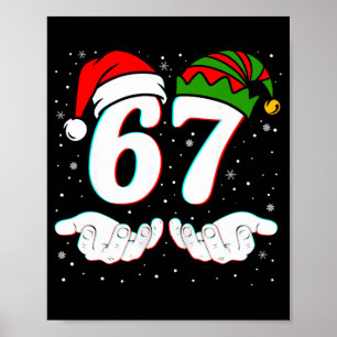 Póster Número 67 Seis Siete Coincidentes 6 7 Meme 6-7 Nav