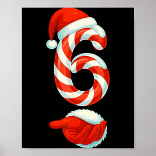 Póster Número 6 7 Meme 67 Pijamas de Pareja Navidad Combi