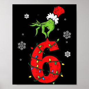 Póster Número 6 Coincidente 67 Meme 6 7 Navidad Chicos Ju