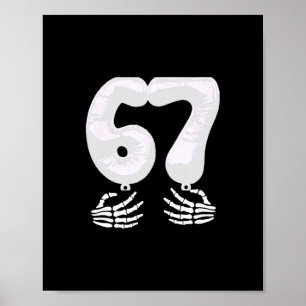 Póster Número 6 coincidente con 67 Seis Siete Meme Pareja