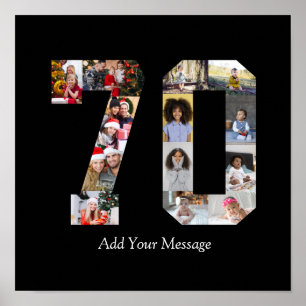 Póster Número 70 Collage de fotos