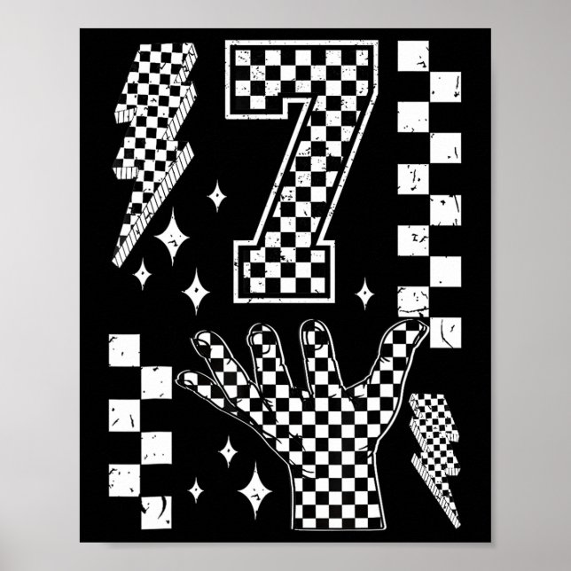 Póster Número 7 Meme de 67 de cuadros disfraz niños _ (Frente)
