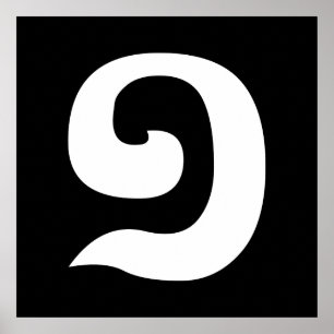 Póster Número de camboyano 1/1/១ (Muadi) Idioma khmer