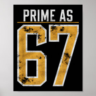 Póster Número primo como 67