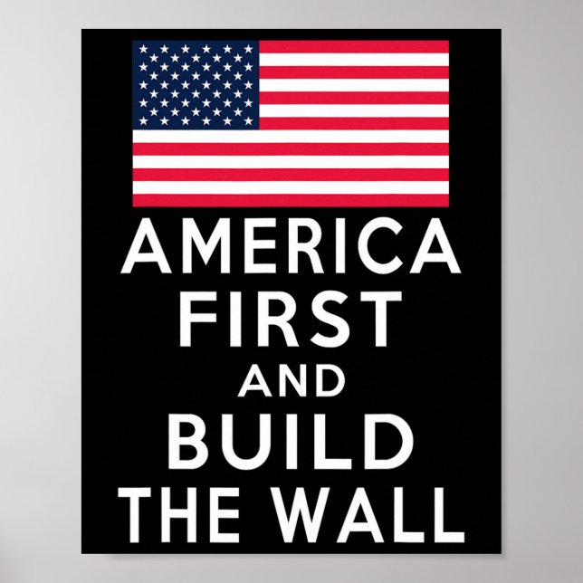 Póster Número Uno De Nuevo Y Construir Una Pared (Frente)