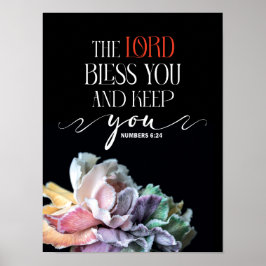 Póster Números 6:24 El Señor te bendiga