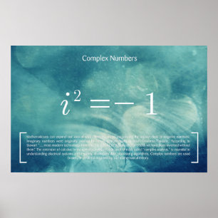 Póster Números complejos - Poster de matemáticas