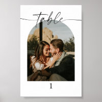 Números de tabla de Boda de fotografías de guiones
