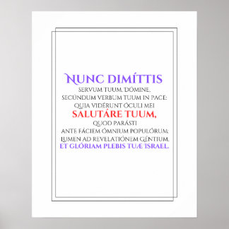 Póster Nunc Dimittis Poster