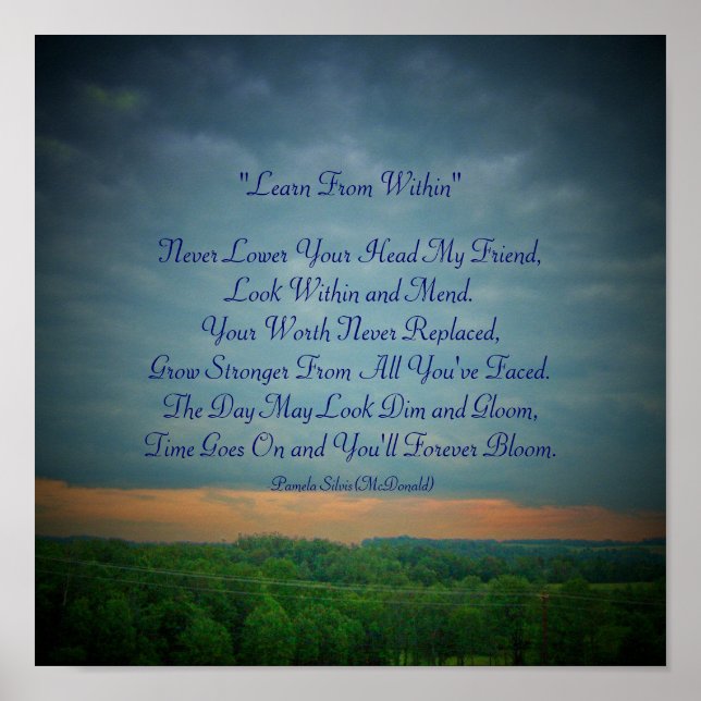 Póster Nunca Baja La Cabeza Mi Amigo... (Frente)