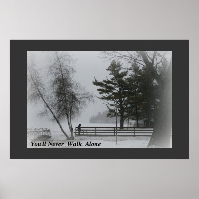 Póster Nunca caminarás solo (Frente)