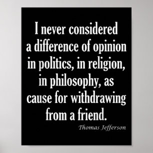 Póster Nunca Considerar La Diferencia En La Política, La 