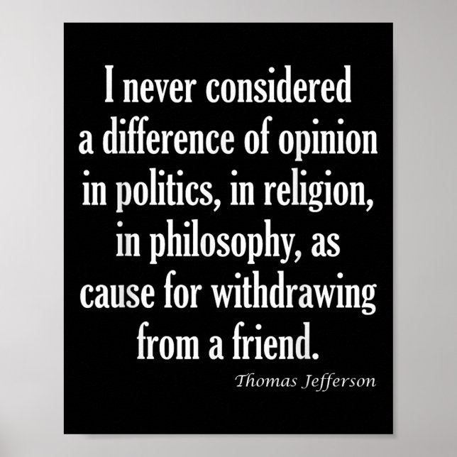 Póster Nunca Considerar La Diferencia En La Política, La  (Frente)