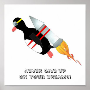 Póster Nunca dé para arriba