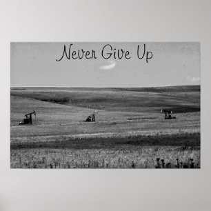 Póster Nunca dé para arriba el poster de motivación