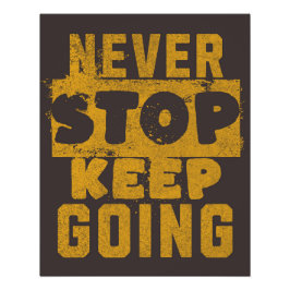 Póster Nunca Dejar De Seguir