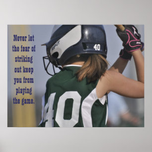 Póster Nunca deje el miedo