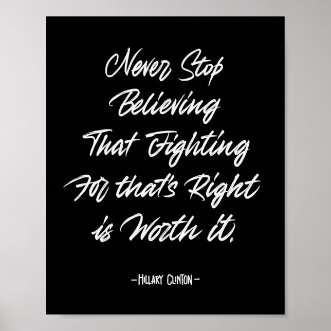 Póster Nunca dejes de creer (Frente)